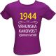 Majica ženska (telirana)-1944, vrhunska kakovost, izjemen letnik S-vijolična