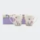 Set 2 lončkov, motiv sivke in čebel, kitajski porcelan, v darilni embalaži, 9cm