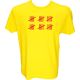 Majica-Štetje črtic 30 Let XL-rumena