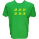 Majica-Štetje črtic 30 Let XXL-zelena