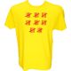 Majica-Štetje črtic 40 Let XL-rumena