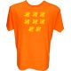 Majica-Štetje črtic 40 Let XXL-oranžna