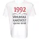 Majica-1992, vrhunska kakovost, izjemen Letnik XXL-bela