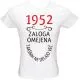 Majica ženska (telirana)-1952, zaloga omejena, takšnih ne delajo več M-bela