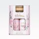 Kopalni set BLOSSOM, (100ml gel za tuširanje, 100ml mleko za telo, pilica za nohte), z vonjem Pink Saffron, v darilni škatli.