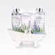 Kopalni set LAVENDER, (140ml gel za tuširanje, 140ml peneča kopel, 50g kopalna sol) z vonjem Lavender&Sage Mint, v keramični banji
