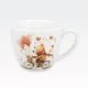 Skodelica, medved na kolesu s srčki, v darilni embalaži, "BEAR ON A BIKE", 460ml, new bone, 9cm