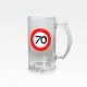 Vrč za pivo prometni znak 70, 500ml, 15x8cm