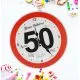Ura stenska prometni znak 50, 33cm