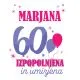 Ženska personalizirana majica –60 x izpopolnjena in umirjena