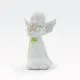 Angel stoječ z vrtnicami, bel, polimasa, 6x5x13cm