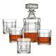 Set za whisky, 5/1, 4x kozarec + steklenica