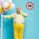 Ura stenska prometni znak 50, 33cm