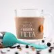 Steklena skodelica za čaj, Sreča je … moja super teta, 275ml