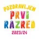 Personalizirana otroška majica Pozdravljen prvi razred