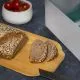 Posoda za shranjevanje kruha, PVC s pokrovom iz bambusa, 33x18.5x12cm, sort.
