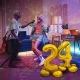 Balon napihljiv na zrak, "4", zlati, prostostoječ, 72cm