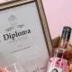 DARILO: lesen zaboj, diploma, roza Gin, šopek