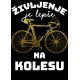 Majica - Življenje je lepše na kolesu L - črna