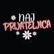 Majica ženska (telirana)- Naj prijateljica L -črna