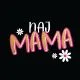 Majica ženska (telirana)- Na mama L -črna