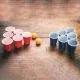 Družabna pivska igra Beer Pong, 24 kozarcev, 24 žogic