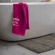 Brisača Najboljša teta, ciklama, 100% bombaž