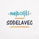 Brisača Najboljši sodelavec, bela, 100% bombaž
