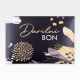 Kuverta za darilne bone "Darilni bon, črno - zlata"