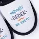 Copati hišni, moški, šaljivi, Najboljši DEDEK na svetu, vel. 42-43