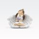Angel - punčka s čopi in krili, sedeča, polimasa, 9.5x4.8x6.5cm, sort.