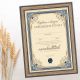 Diploma ROJSTNI DAN, Osemdesetletnik, modra, (36x25cm)