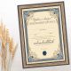 Diploma ROJSTNI DAN, Sedemdesetletnik, modra, (36x25cm)