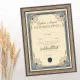Diploma ROJSTNI DAN, Šestdesetletnik, modra, (36x25cm)