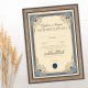 Diploma ROJSTNI DAN, Šestdesetletnik, modra, (36x25cm)