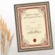 Diploma ROJSTNI DAN, Šestdesetletnica, rdeča, (36x25cm)