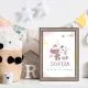 Personalizirana grafika ob rojstvu Medvedek za punčko