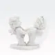 Angelčka na srčku, mladoporočenca, polimasa, 6.5x6.5cm, v darilni embalaži, sort.