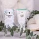 Darilni set za nego stopal BOTANIC SPA v vrečki iz organze, z vonjem evkaliptusa in limonske trave, (losjon za noge 60ml, kopalna sol za noge 50g, beli hišni copati - vel. 40-41)