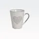 Skodelica s srcem, kamenina, 300ml, 12x10x8cm, sort.