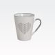 Skodelica s srcem, kamenina, 300ml, 12x10x8cm, sort.