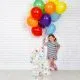 Balon napihljiv na zrak, "4", bel - party motiv, prostostoječ, 72cm