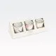 Set sveč v steklenem kozarčku, 3/1, 5x5x6cm, sort.