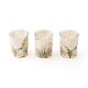 Set sveč v steklenem kozarčku, 3/1, 5x5x6cm, sort.