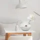 Vaza z dekoracijo, steklena, 25cm