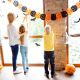 Girlanda z motivi za Halloween, iz papirja, 3m, sort.