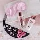 Darilni set HEART CASCADE z vonjem magnolije, (gel za tuširanje 120ml, losjon za telo 120ml, kopalni konfeti v obliki vrtice 3x3.5g, preveza za spanje)