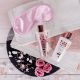 Darilni set HEART CASCADE z vonjem magnolije, (gel za tuširanje 120ml, losjon za telo 120ml, kopalni konfeti v obliki vrtice 3x3.5g, preveza za spanje)