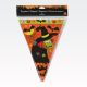 Girlanda, zastavice z motivom za halloween iz PVC, 12zastavic, 19x29cm, 4m, sort.