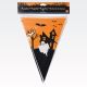 Girlanda, zastavice z motivom za halloween iz PVC, 12zastavic, 19x29cm, 4m, sort.